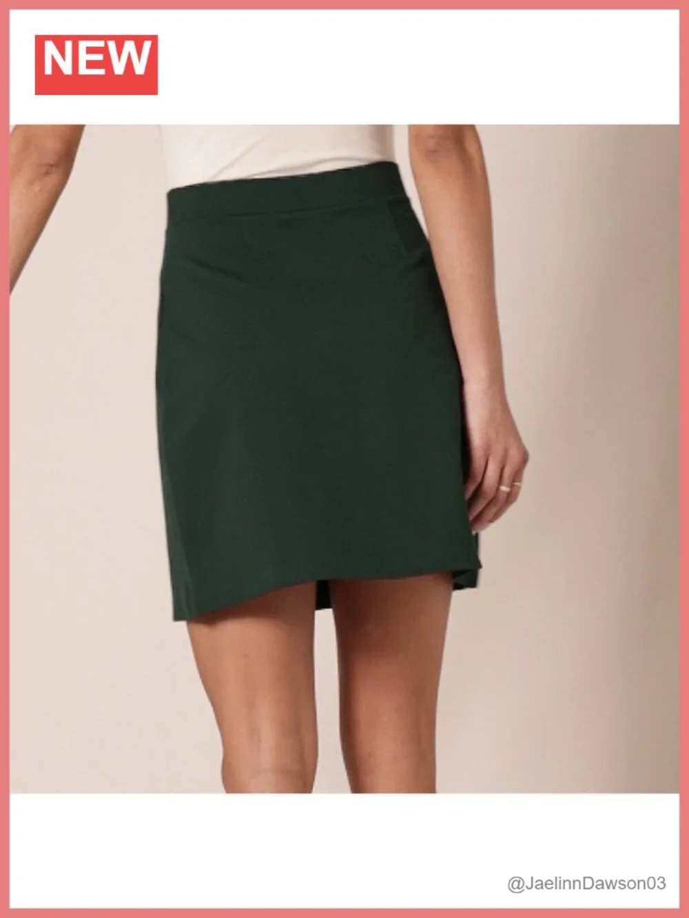 Women's Ponte Mini A-Line Skirt Pull-On High Rise Flared
